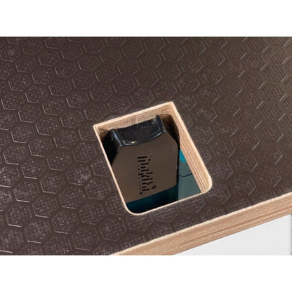 manufaktur Scheibinger - Ideen werden Objekte XL worktop for Makita MakPac with hexagonal pattern and cutout