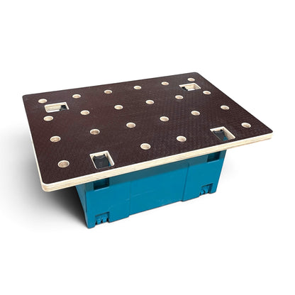manufaktur Scheibinger - Ideen werden Objekte XL MFT workbench top for Makita MakPac cases with 20mm hole pattern