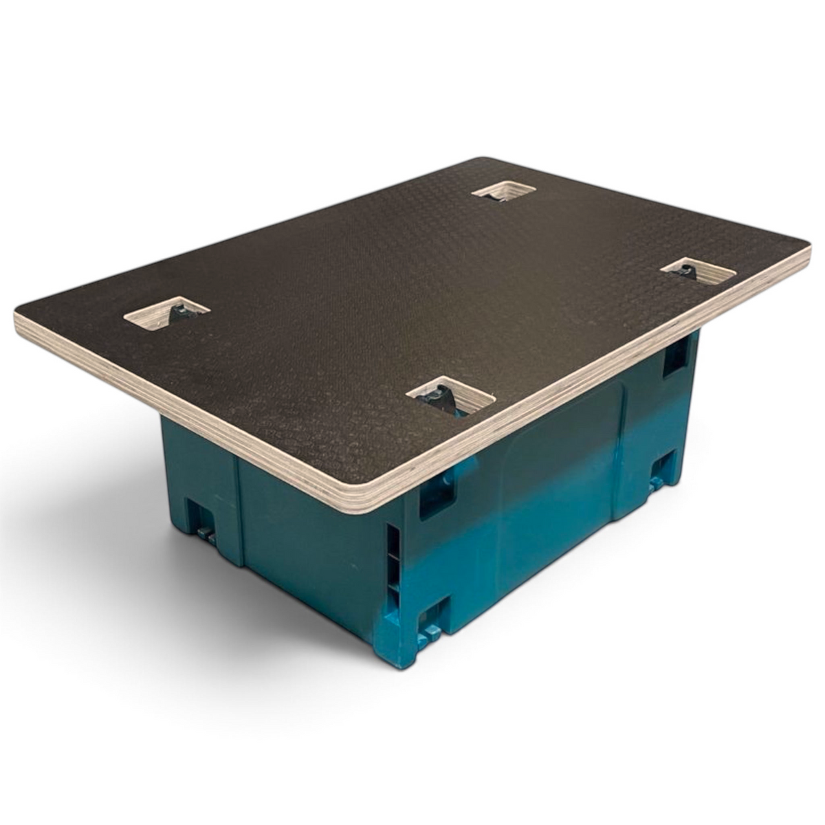manufaktur Scheibinger - Ideen werden Objekte XL worktop for Makita MakPac cases with black hexa-pattern surface